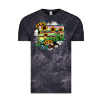 Cloud Black Connecticut State Map Vintage Tee - RanaPortraitStore