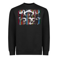 Black cowhide, leopard serape backgraund Heavyweight Sweatshirt - JahusDesignShop