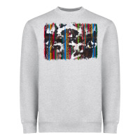 Heather Grey cowhide, leopard serape backgraund Heavyweight Sweatshirt - JahusDesignShop