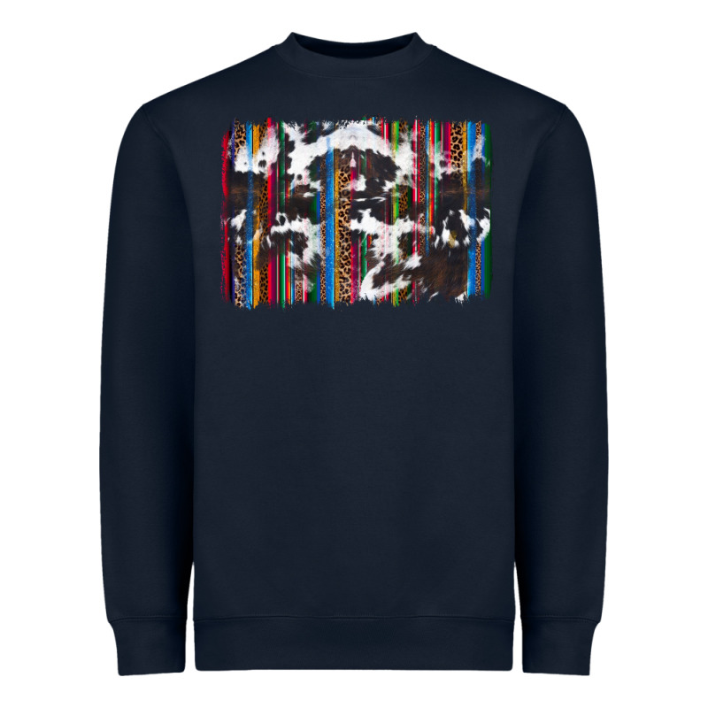 Cowhide, Leopard Serape Backgraund Heavyweight Sweatshirt by JahusDesignShop | Teevron