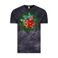 Cloud Black gingerbread men with hot chocolate Vintage Tee - BundleAndBundleShop