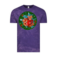 Cloud Purple gingerbread men with hot chocolate Vintage Tee - BundleAndBundleShop