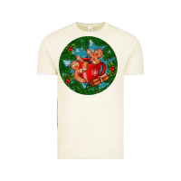 Vintage Arctic gingerbread men with hot chocolate Vintage Tee - BundleAndBundleShop