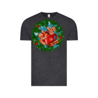 Vintage Black gingerbread men with hot chocolate Vintage Tee - BundleAndBundleShop