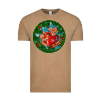 Vintage Coffee gingerbread men with hot chocolate Vintage Tee - BundleAndBundleShop