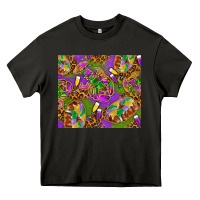 Asphalt Mardi Gras with crabs tumbler Heavy Core Tee - HowdyJamesFarm