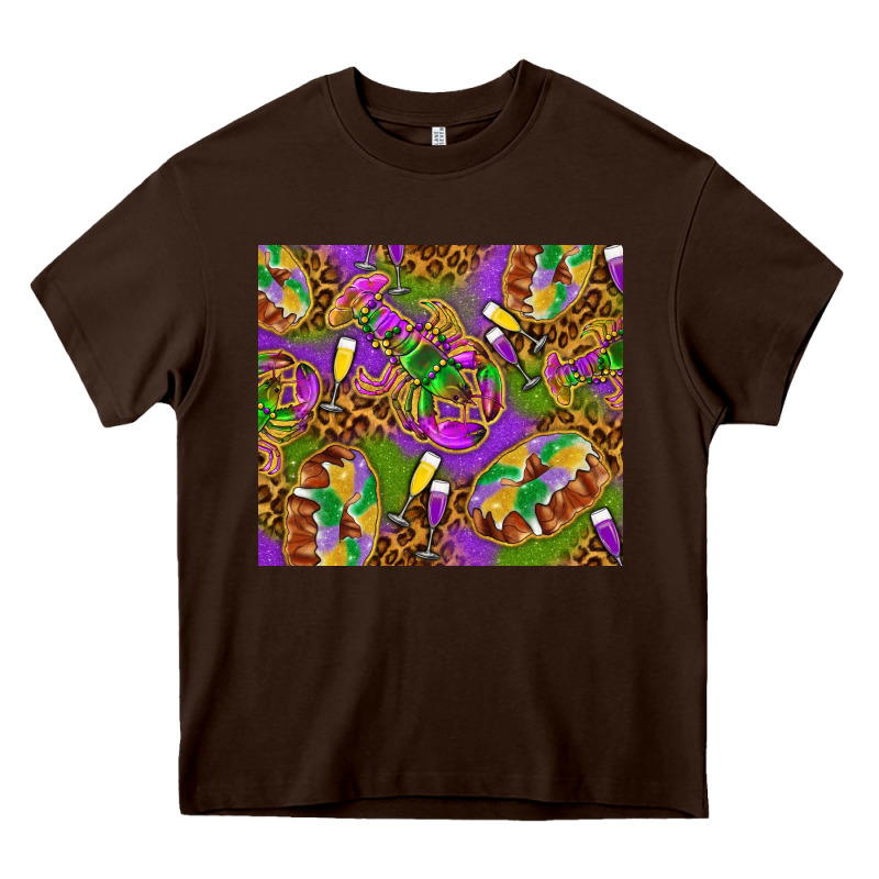 Mardi Gras With Crabs Tumbler Heavy Core Tee by HowdyJamesFarm | Teevron