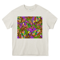 Cream Mardi Gras with crabs tumbler Heavy Core Tee - HowdyJamesFarm