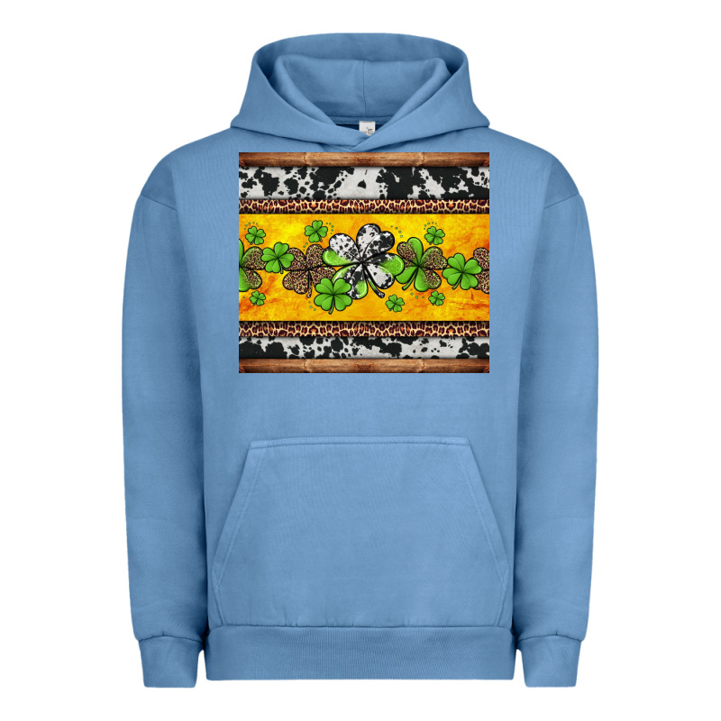 St Patricks Day Western Shamrock Urban Hoodie by Jasminsmagicworld | Teevron