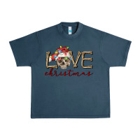 Midnight Navy skull love christmas Urban Heavy Tee - FaDigitalArtStudio
