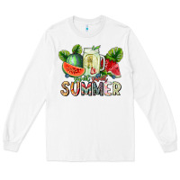 White Sweet Sweet Summer Long Sleeve Tee - CowhideDigitalArt