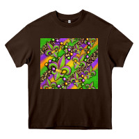 Chocolate Brown mardi gras carnival fleur de lis Heavy Core Tee - Jasminsmagicworld