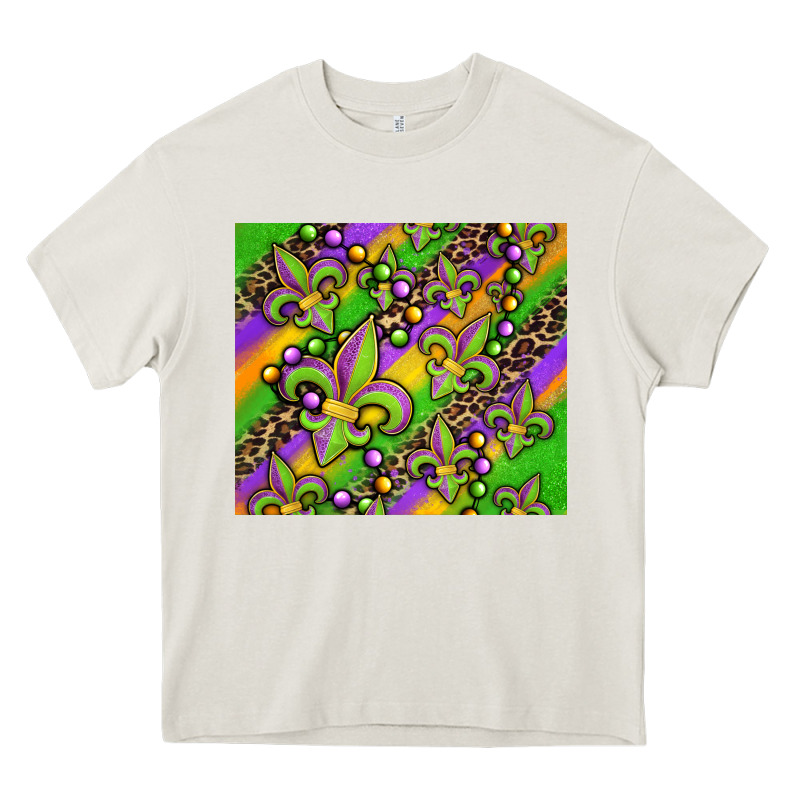 Mardi Gras Carnival Fleur De Lis Heavy Core Tee by Jasminsmagicworld | Teevron