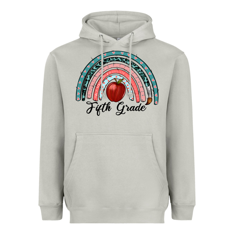 Fifth Grade Rainbow Heavyweight Hoodie by RanaPortraitStore | Teevron