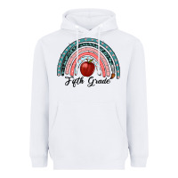 White fifth grade rainbow Heavyweight Hoodie - RanaPortraitStore