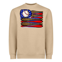 Mushroom leopard baseball flag3 Heavyweight Sweatshirt - JahusDesignShop