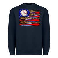 Navy leopard baseball flag3 Heavyweight Sweatshirt - JahusDesignShop