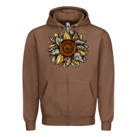 Chestnut sunflower camouflage and leopard 2 Zipper Hoodie - JahusDesignShop