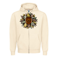 Sandshell sunflower camouflage and leopard 2 Zipper Hoodie - JahusDesignShop