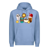 Colony Blue Softball coffee cups Premium Hoodie - Artiststas