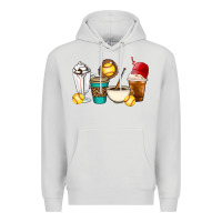 Dove Grey Softball coffee cups Premium Hoodie - Artiststas