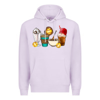 Lilac Softball coffee cups Premium Hoodie - Artiststas