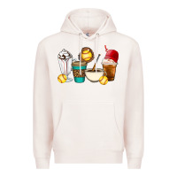 Pale Pink Softball coffee cups Premium Hoodie - Artiststas