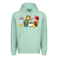 Seafoam Softball coffee cups Premium Hoodie - Artiststas