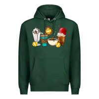Sports Green Softball coffee cups Premium Hoodie - Artiststas