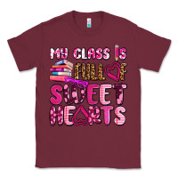 Burgundy my class is full of sweet hearts olivia Classic Tee - OliviaCreatesArt