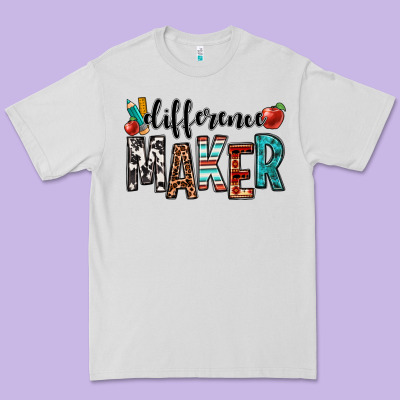 Difference Maker Teacher Premium Tee Designed By Oliviacreatesart