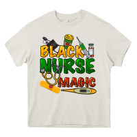 Cream Black Nurse magic Heavy Core Tee - HowdyJamesFarm
