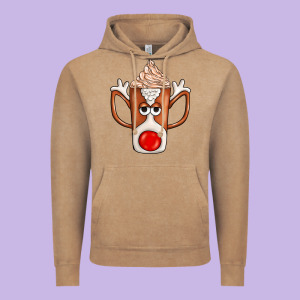 Coffee  Animal Vintage Hoodie Designed By Cowhidedigitalart