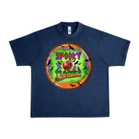 Navy Spooky Teacher Urban Heavy Tee - BundleAndBundleShop