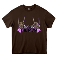 Chocolate Brown Rockin' the Mom Heavy Core Tee - CowGirlArtShop