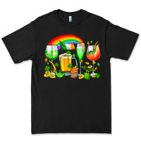 Black wine glasses st. patricks Premium Tee - OliviaCreatesArt