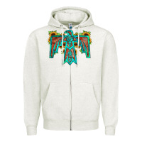 Oatmeal Heather thunderbird Zipper Hoodie - JahusDesignShop