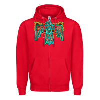 Red thunderbird Zipper Hoodie - JahusDesignShop