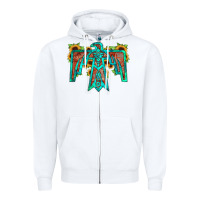 White thunderbird Zipper Hoodie - JahusDesignShop