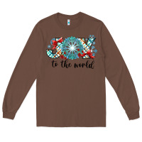 Chestnut Joy to the World Long Sleeve Tee - CowhideDigitalArt