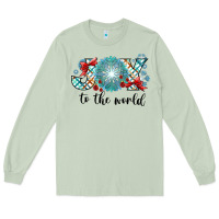 Matcha Joy to the World Long Sleeve Tee - CowhideDigitalArt