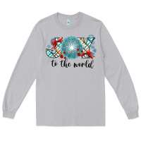 Moon Dust Joy to the World Long Sleeve Tee - CowhideDigitalArt