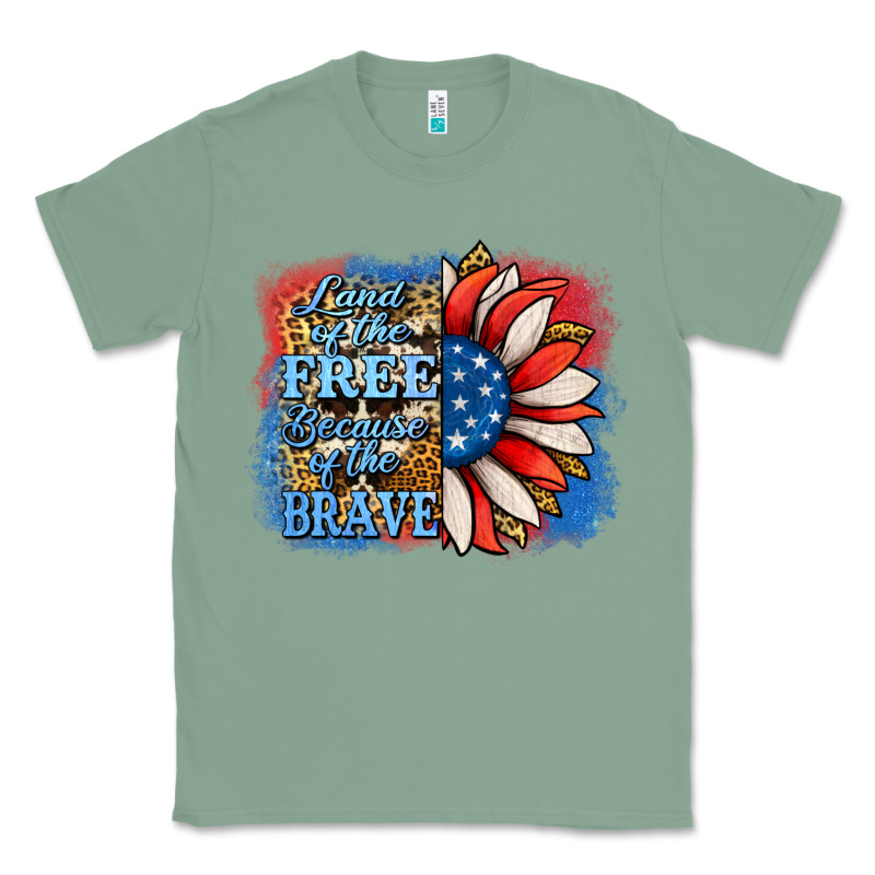 Patriotic Sunflower Land Of The Free Classic Tee by Jasminsmagicworld | Teevron