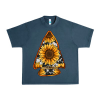 Midnight Navy sunflower arrowhead Urban Heavy Tee - Jasminsmagicworld