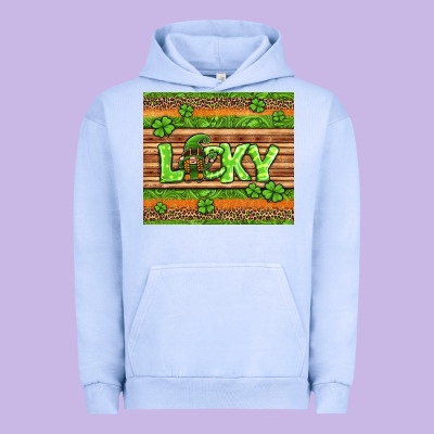 St Patricks Lucky Gnome Urban Hoodie Designed By Jasminsmagicworld