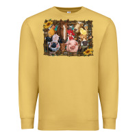 Antique Gold western farm animals Premium Sweatshirt - RanaPortraitStore