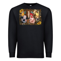 Black western farm animals Premium Sweatshirt - RanaPortraitStore