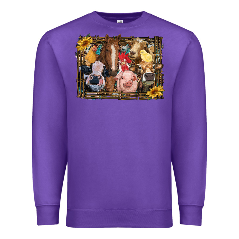 Western Farm Animals Premium Sweatshirt by RanaPortraitStore | Teevron