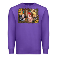 Purple western farm animals Premium Sweatshirt - RanaPortraitStore