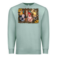 Seafoam western farm animals Premium Sweatshirt - RanaPortraitStore